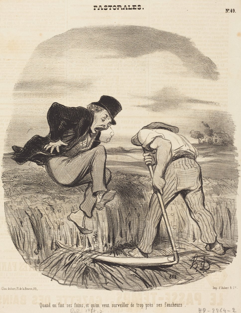 Když se sklízí seno... od Honoré Daumier