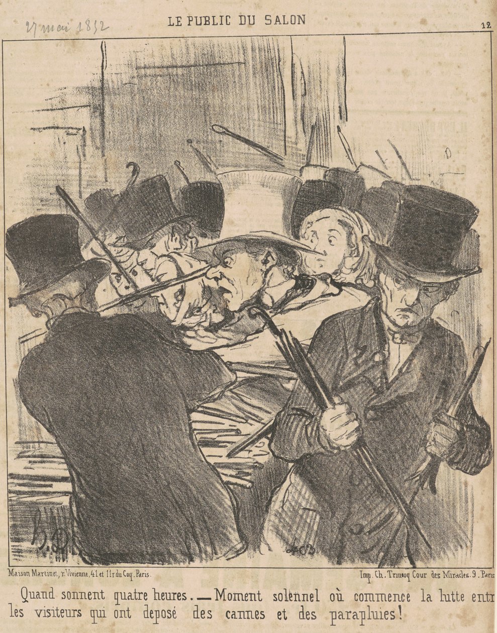 Když odbijí čtyři hodiny od Honoré Daumier