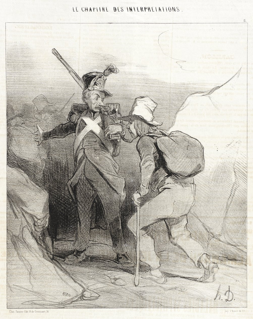 Když jsi byl ve své vesnici, byl bys... od Honoré Daumier