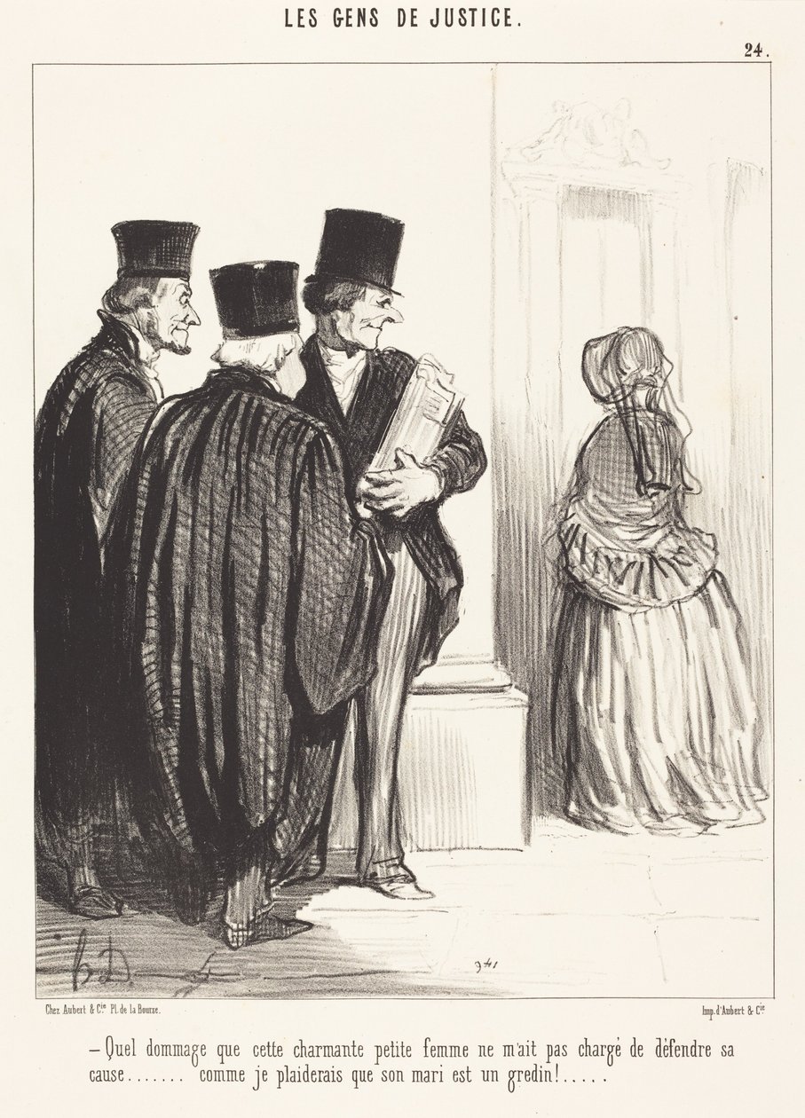 Jaká škoda, že tato půvabná... žena... od Honoré Daumier