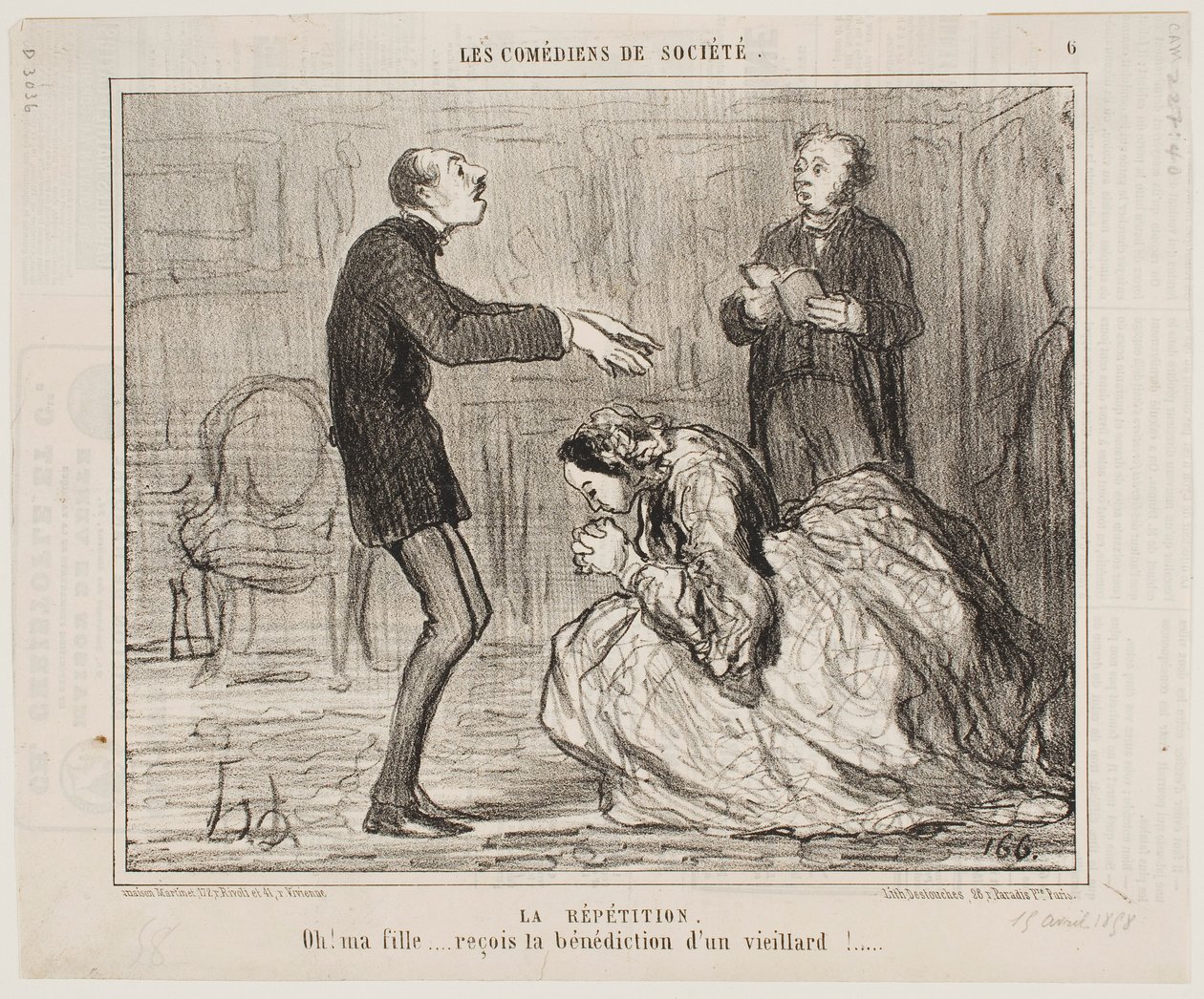 Zkouška od Honoré Daumier