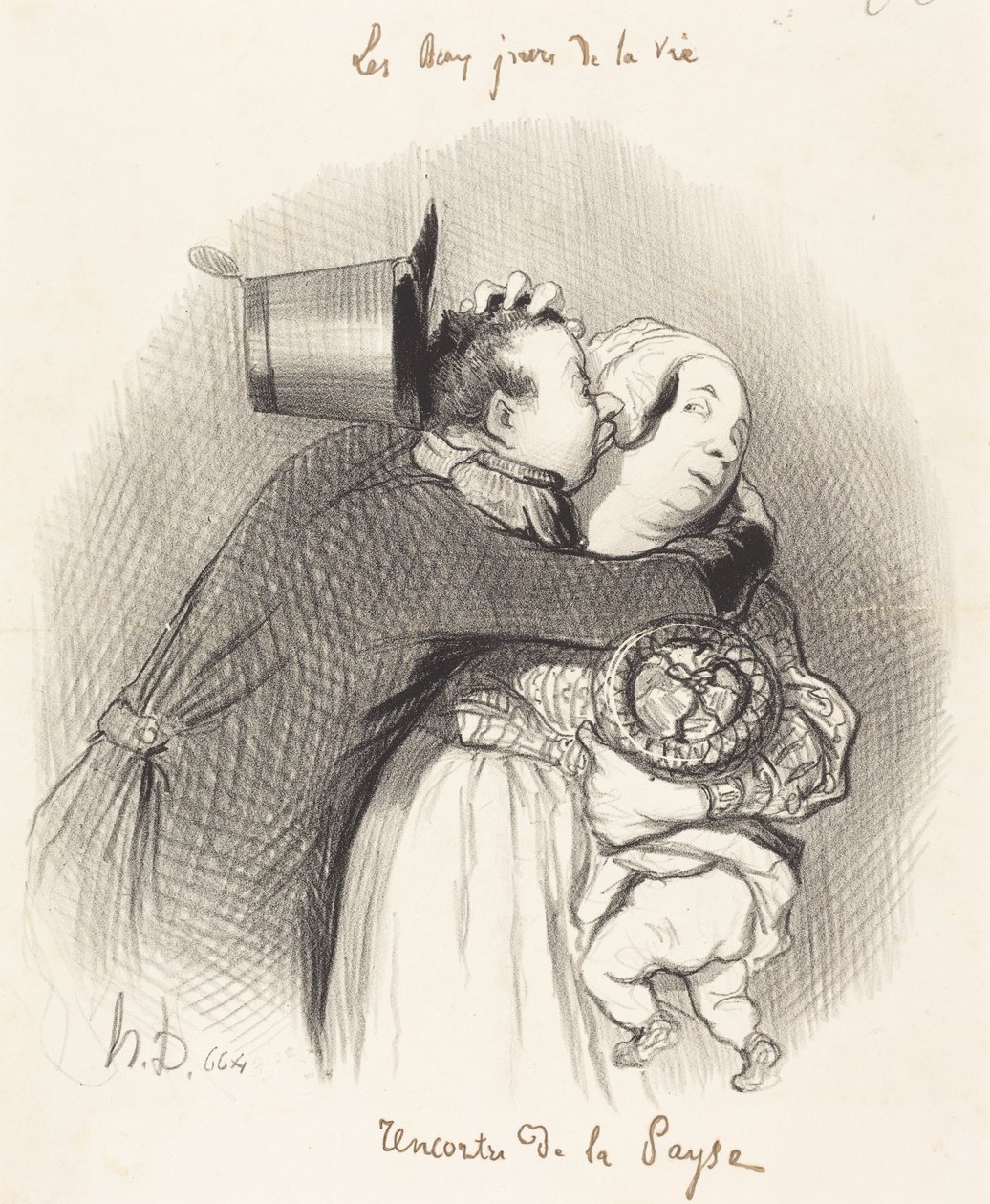 Setkání na venkově od Honoré Daumier