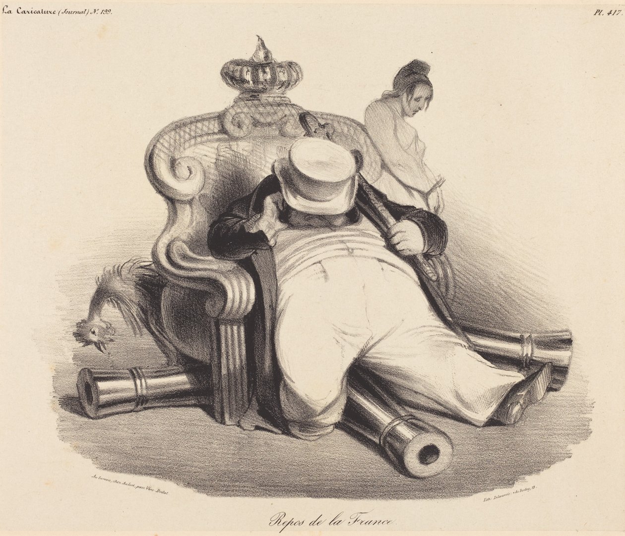 Odpočinek Francie od Honoré Daumier