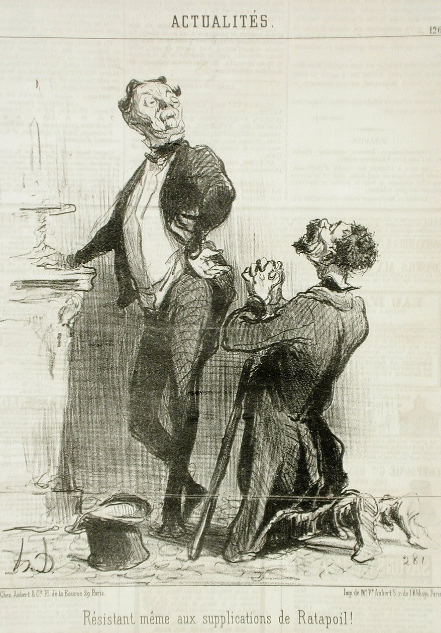 Odolný ... vůči Ratapoilovým prosbám od Honoré Daumier