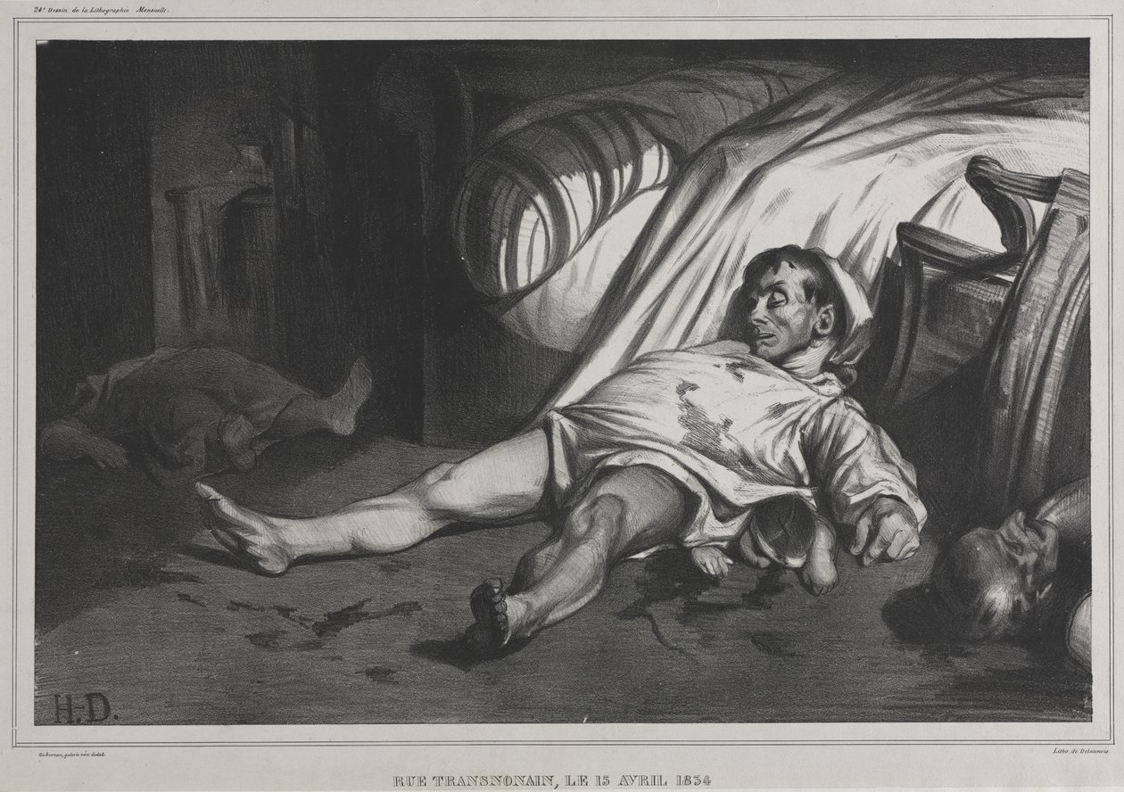 Rue Transnonain, 15. dubna 1834 od Honoré Daumier