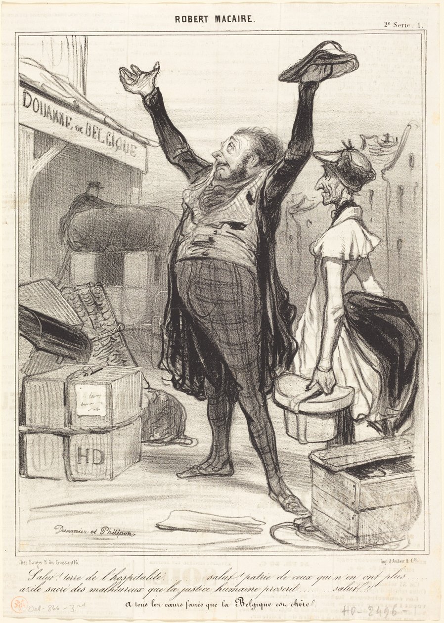 Zdravíme! Země pohostinnosti... od Honoré Daumier