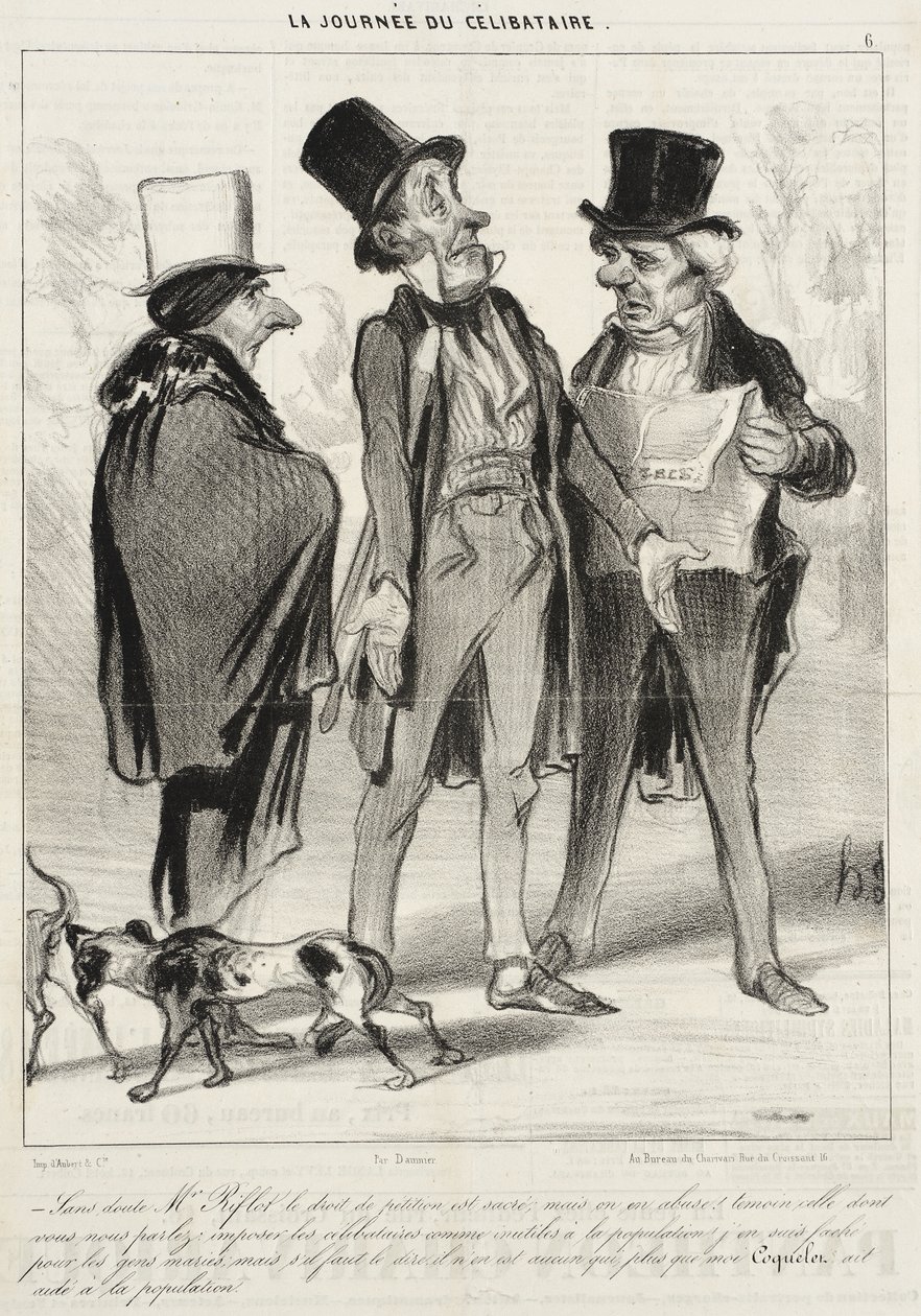 Bezpochyby pan Riflot, právo... od Honoré Daumier