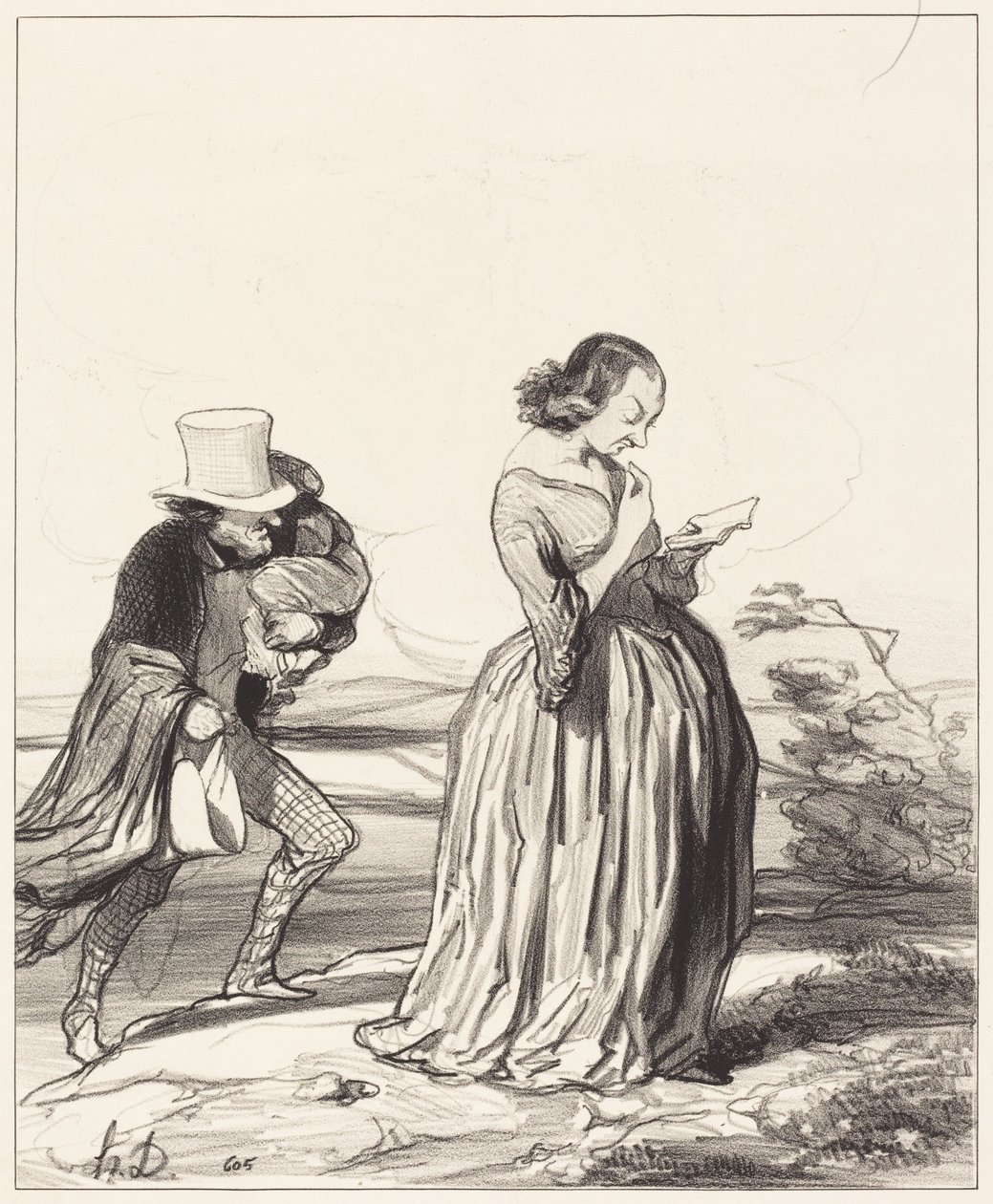 No páni!... jak bych si přál... aby už má žena skončila... od Honoré Daumier