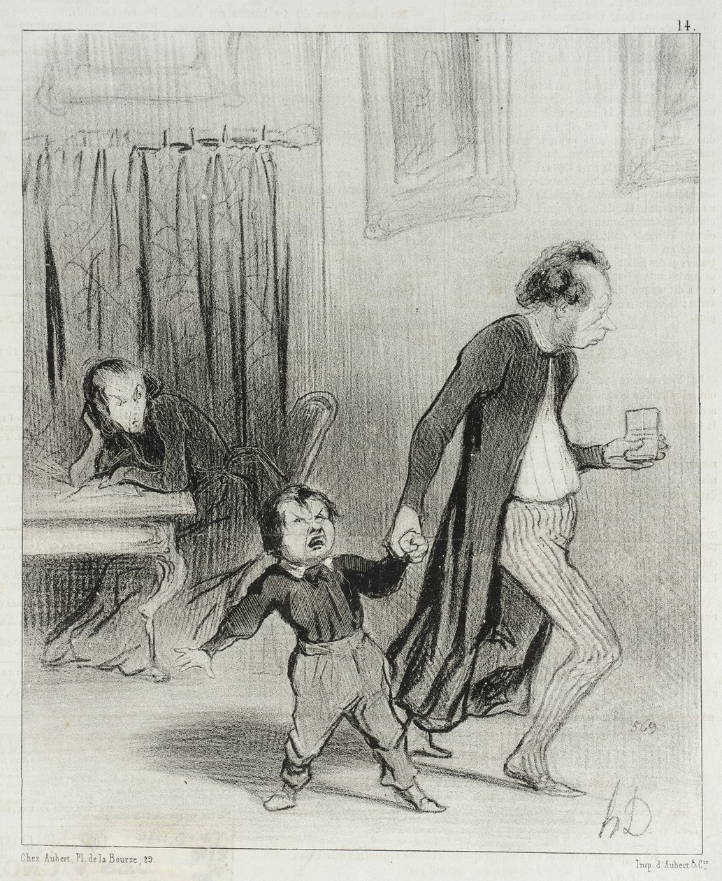 Ty proklatý pleniteli dětí!... Nech mě tedy v klidu složit mou ódu... od Honoré Daumier