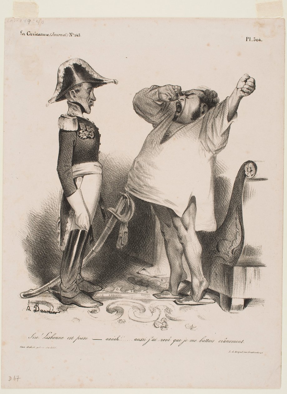 Sire! Lisabon byl dobyt od Honoré Daumier
