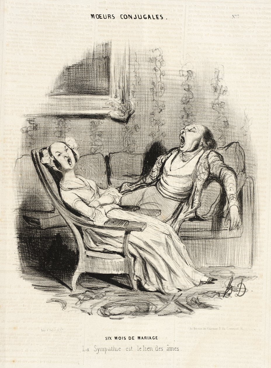 Šest měsíců manželství od Honoré Daumier