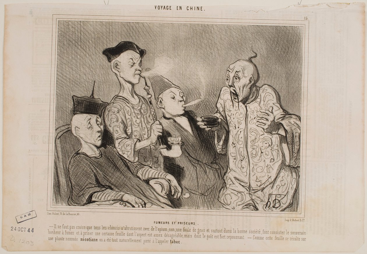 Kuřáci a ti, kdo přestávají kouřit od Honoré Daumier