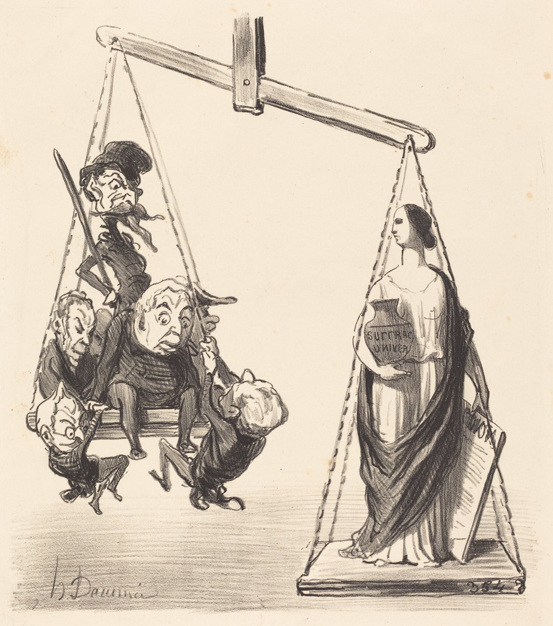 Všeobecné volební právo od Honoré Daumier