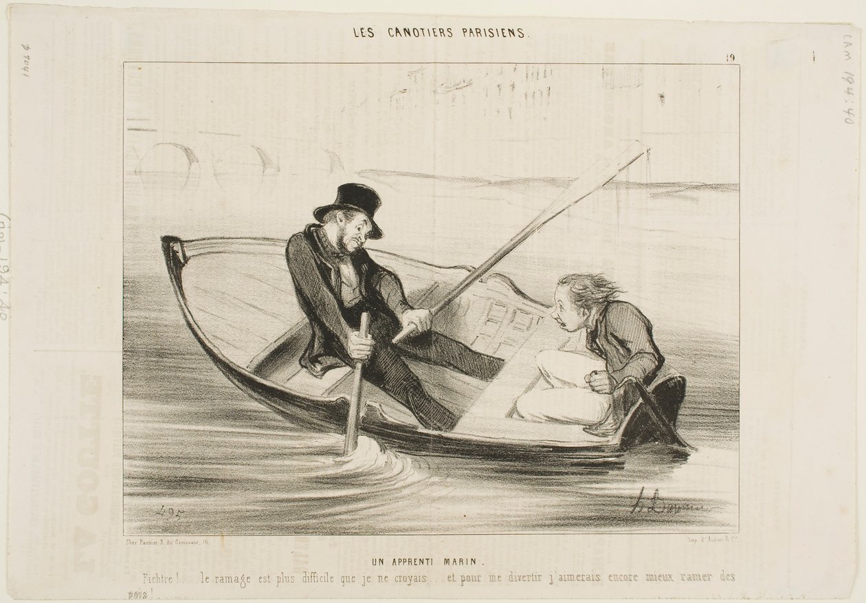 Nezkušený námořník od Honoré Daumier