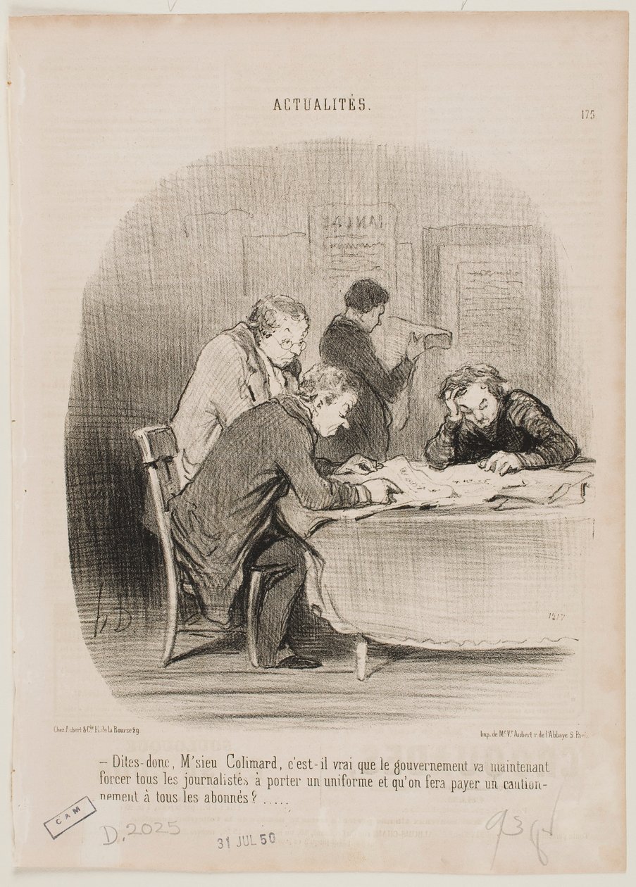 Řekněte mi, pane Colimarde... od Honoré Daumier