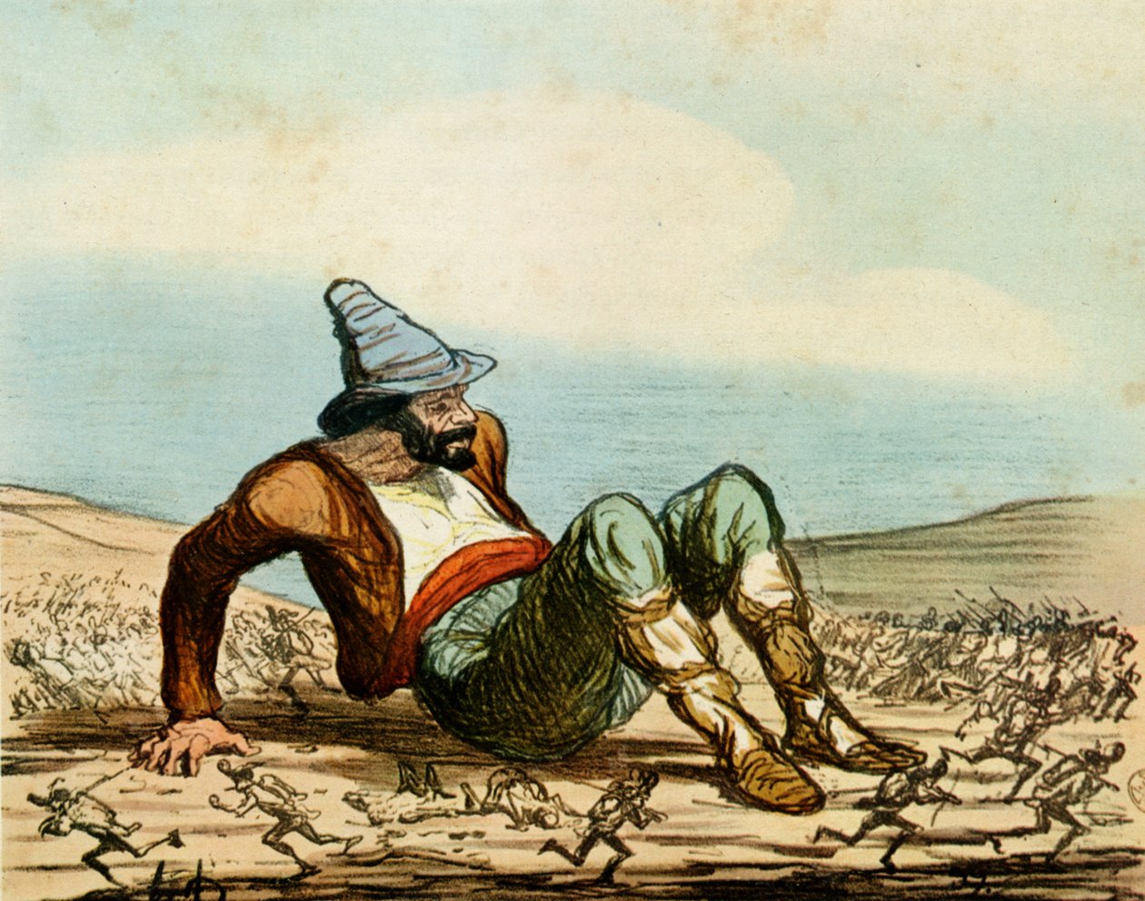 "Probuzení Itálie" od Honoré Daumier