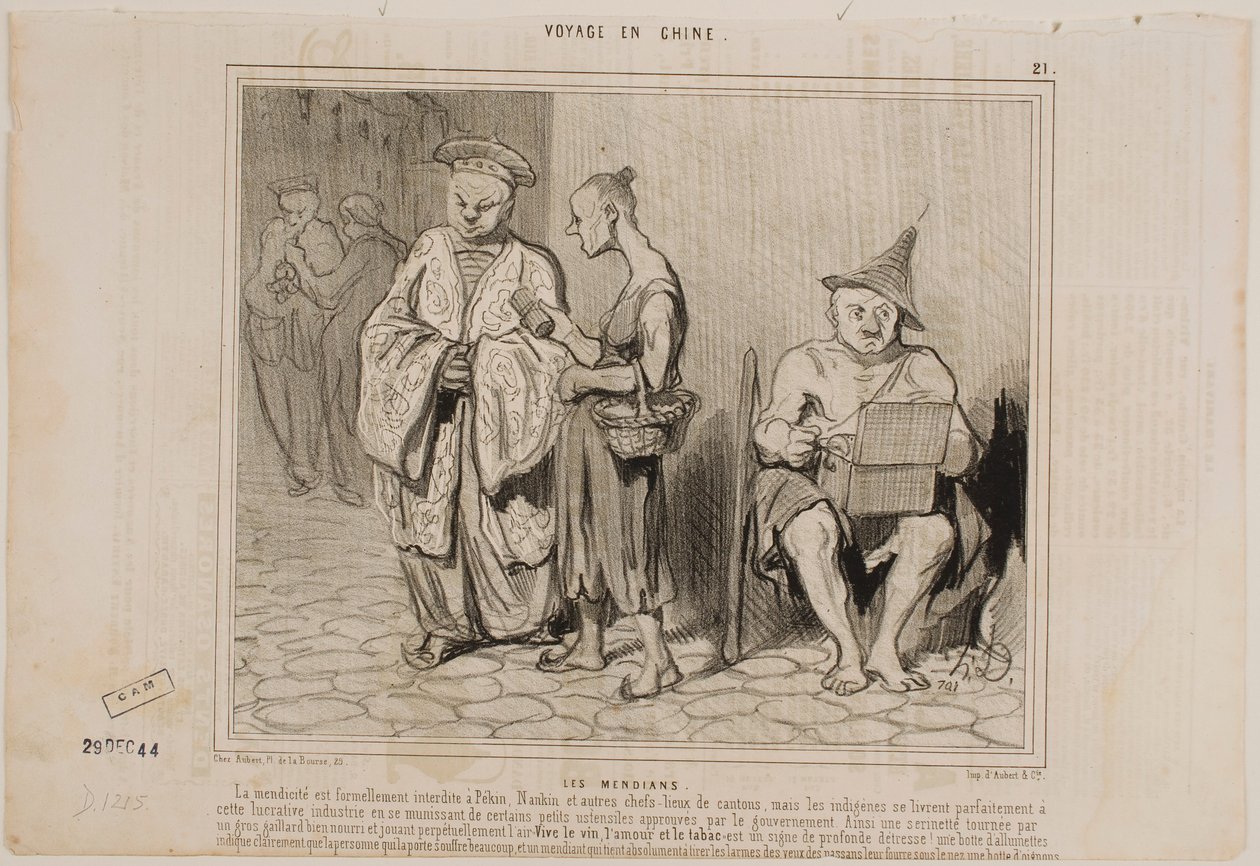Žebráci od Honoré Daumier