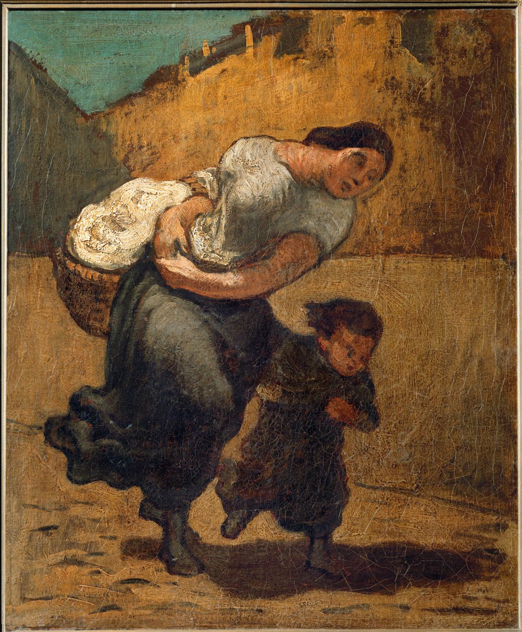 Břemeno ... (olej na plátně) od Honoré Daumier