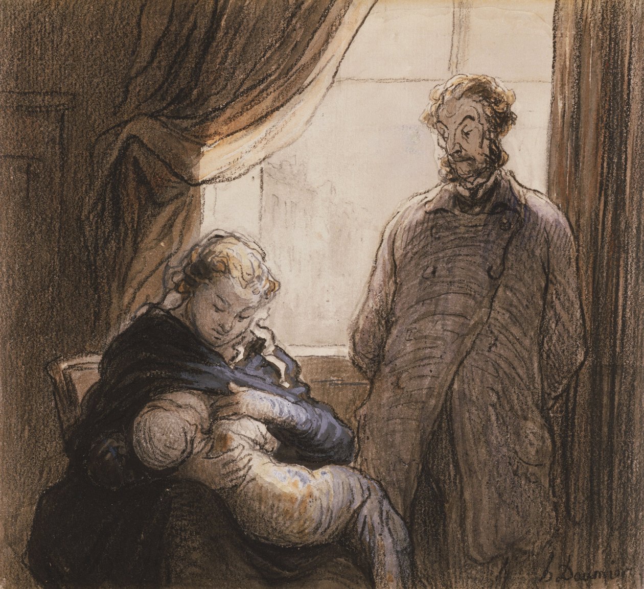 Rodina od Honoré Daumier
