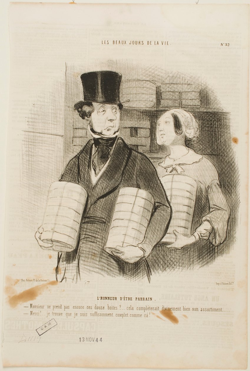 Čest být kmotrem od Honoré Daumier