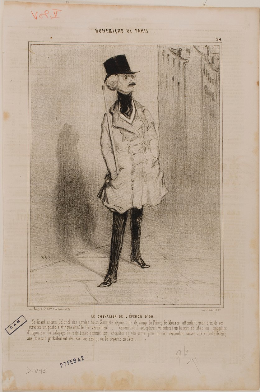 Rytíř zlaté ostruhy od Honoré Daumier