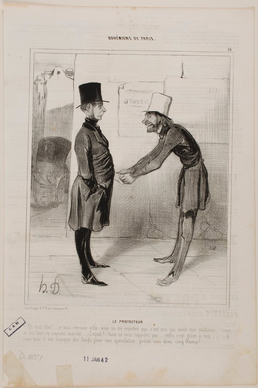 Mecenáš od Honoré Daumier