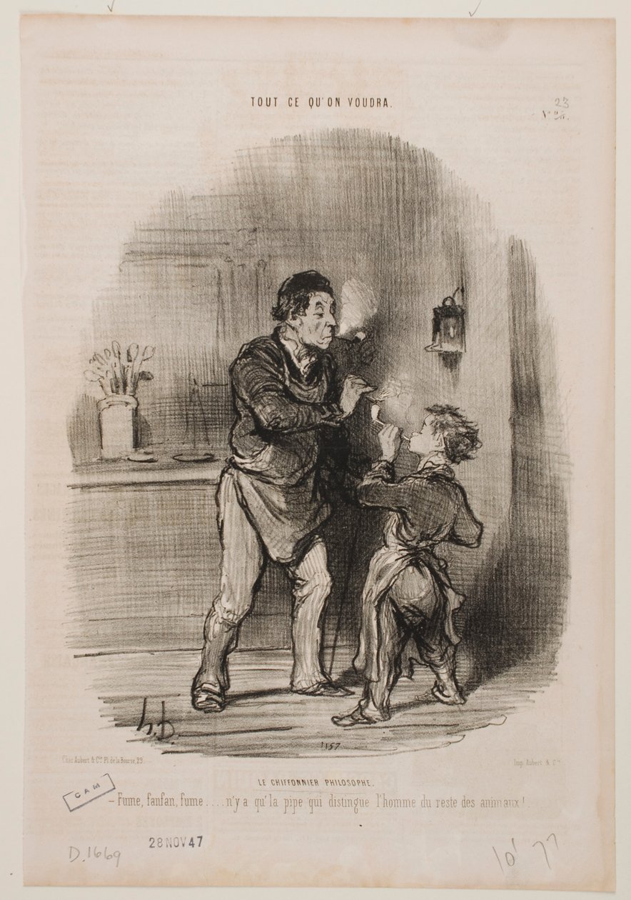 Filozofický sběrač hadrů od Honoré Daumier