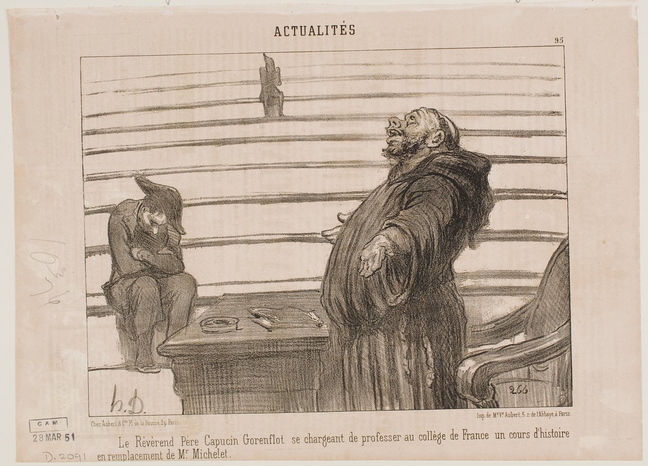 Ctihodný otec z řádu kapucínů od Honoré Daumier