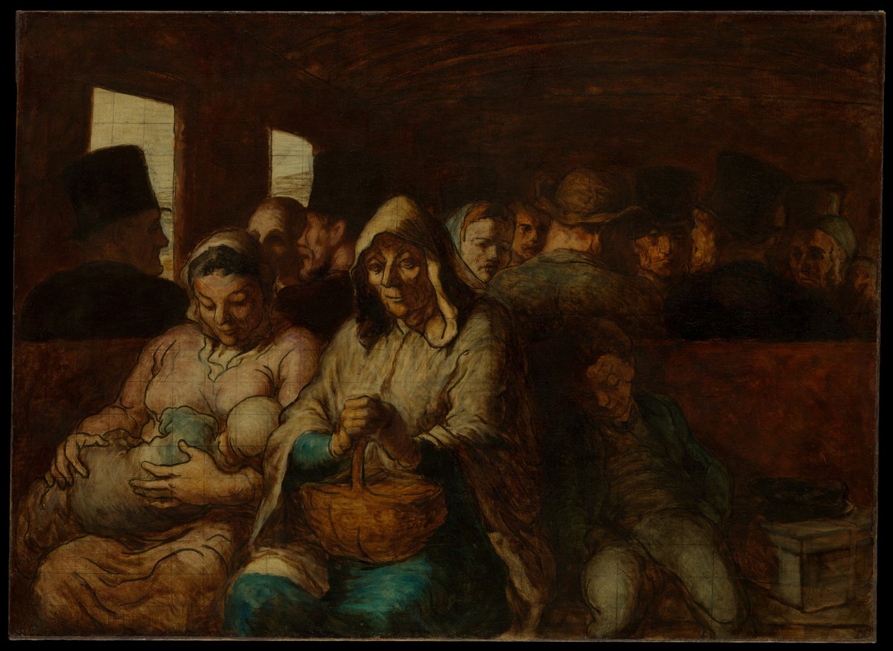 Vůz třetí třídy od Honoré Daumier