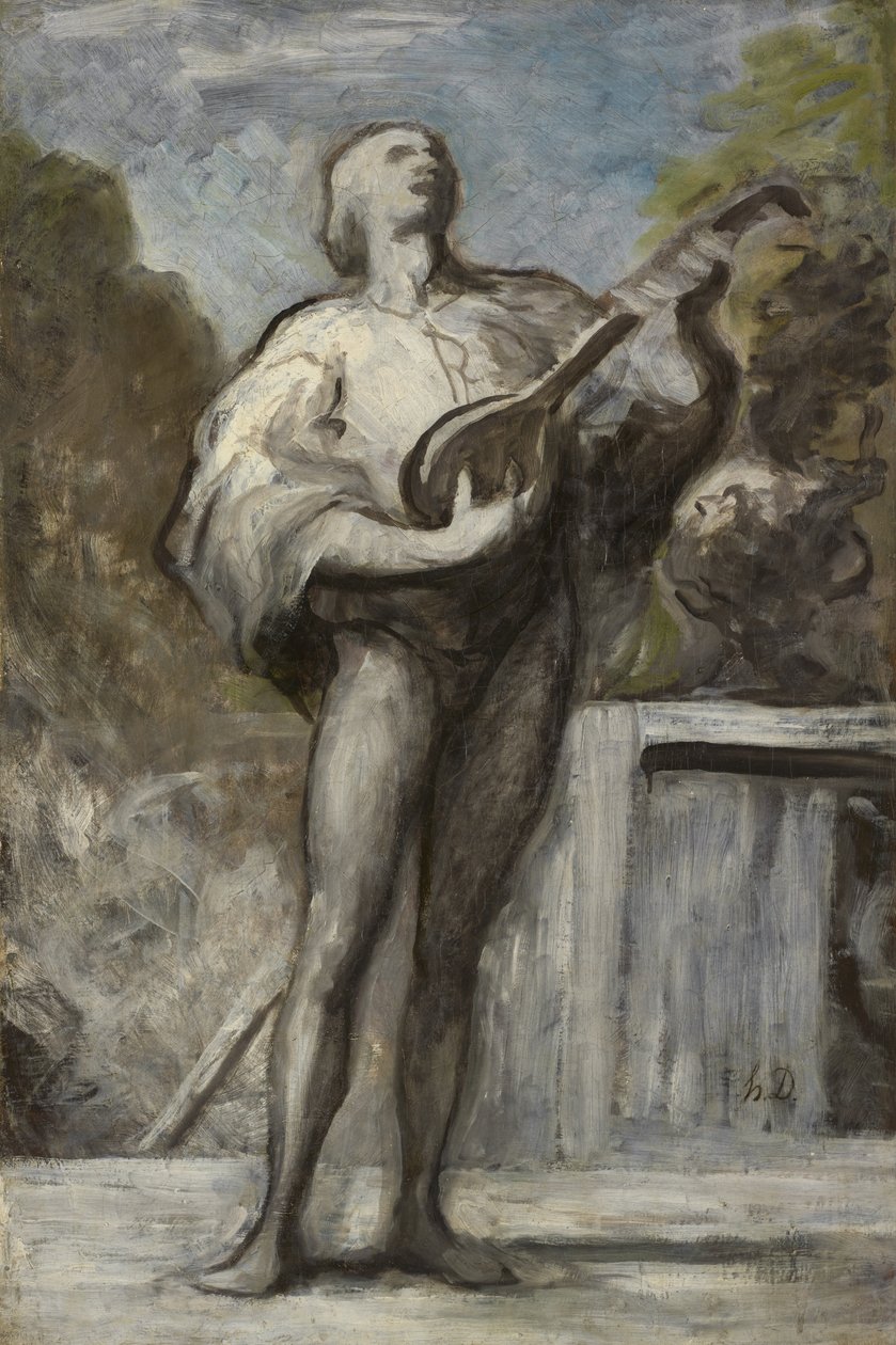 Trubadúr od Honoré Daumier