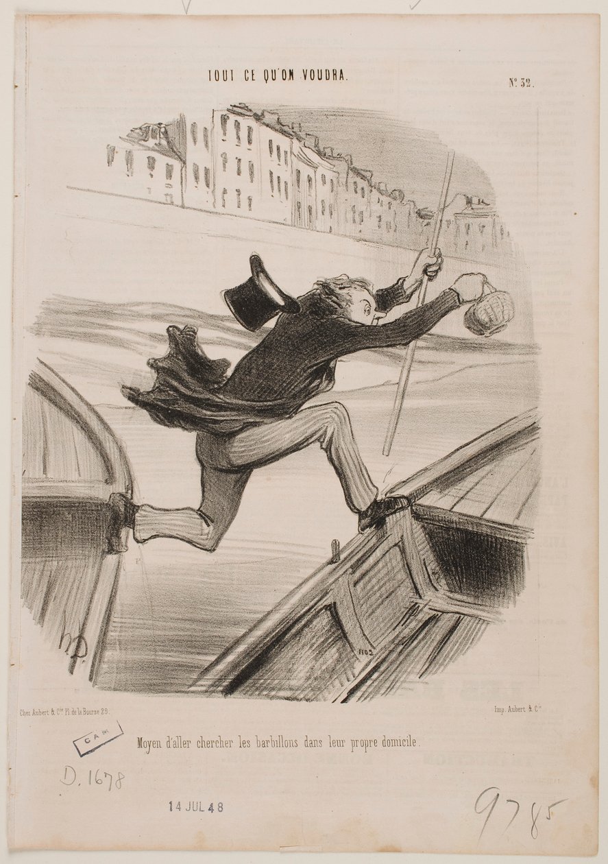 Nejlepší způsob chytání ryb... od Honoré Daumier