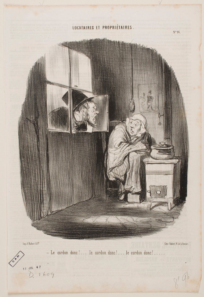 Tak tedy ten kabel!… od Honoré Daumier