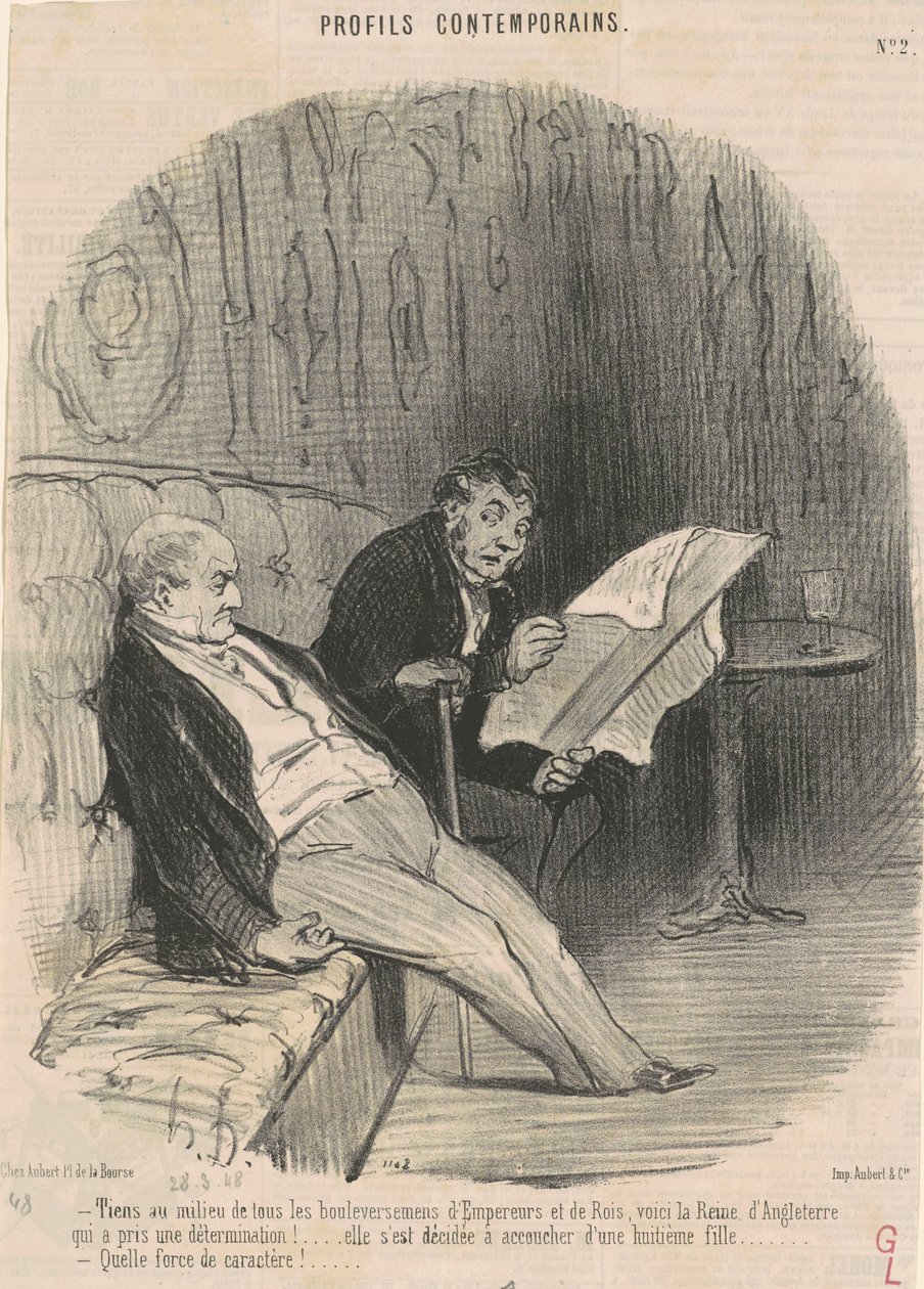 Stát uprostřed...otřesů... od Honoré Daumier
