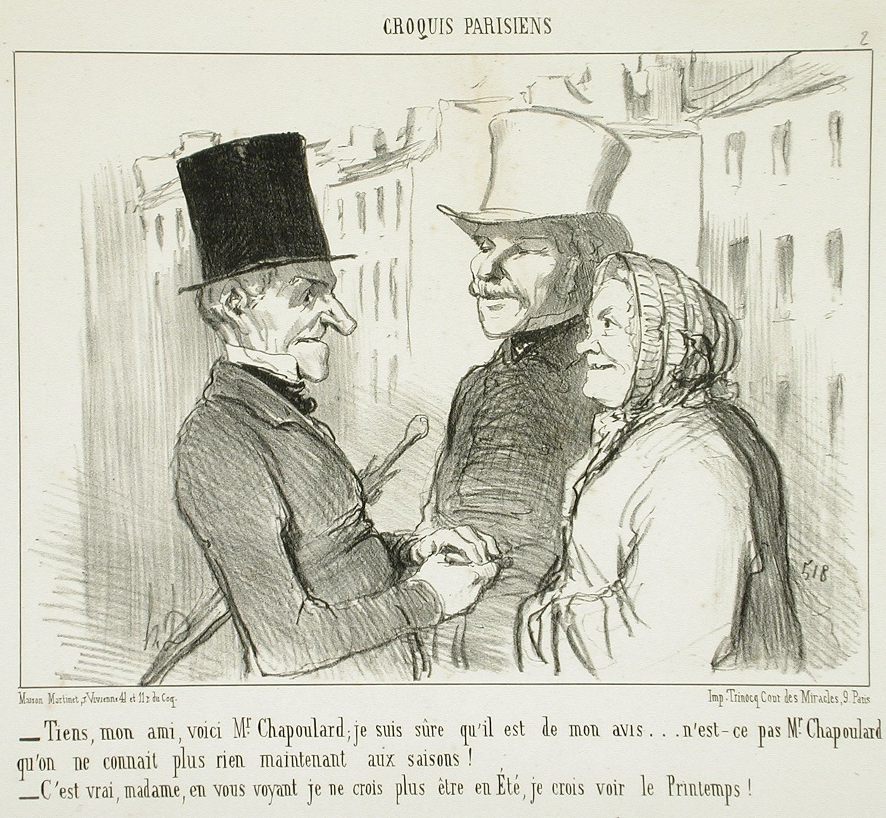"Hle, příteli, zde je pan Chapoulard..." od Honoré Daumier
