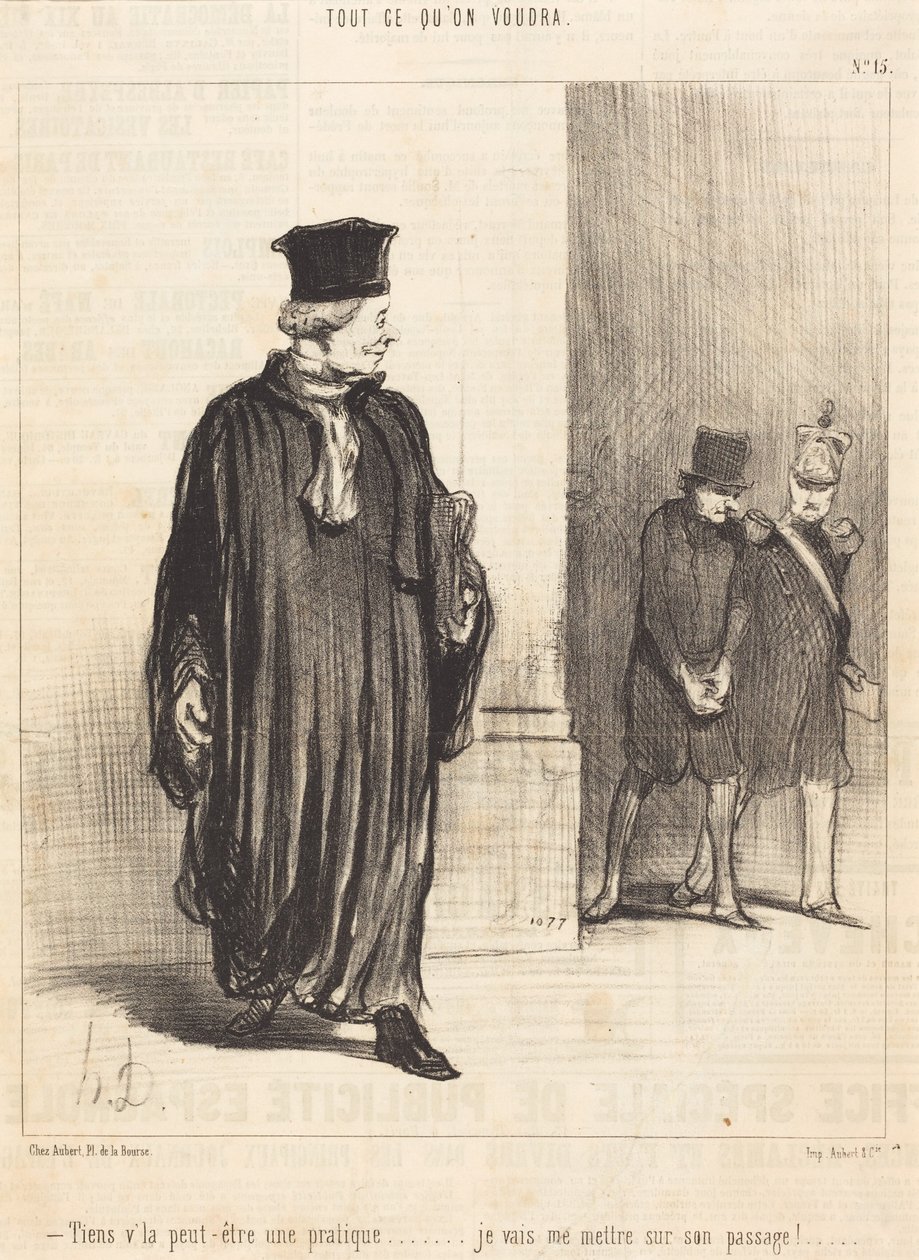 Hele, možná zákazník od Honoré Daumier
