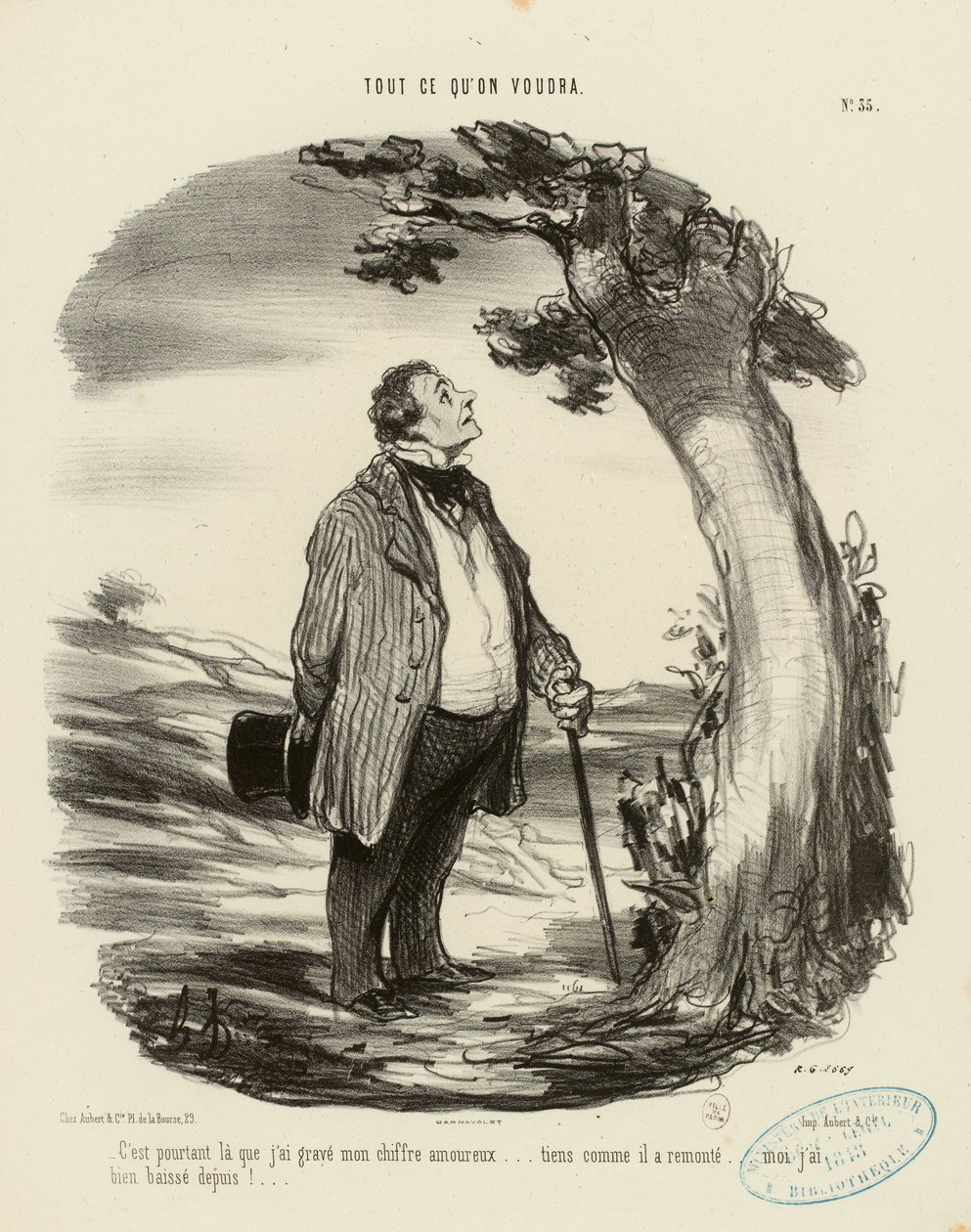 Cokoli si přejete č. 35: Právě tam jsem však vyryl svůj milostný znak... od Honoré Daumier