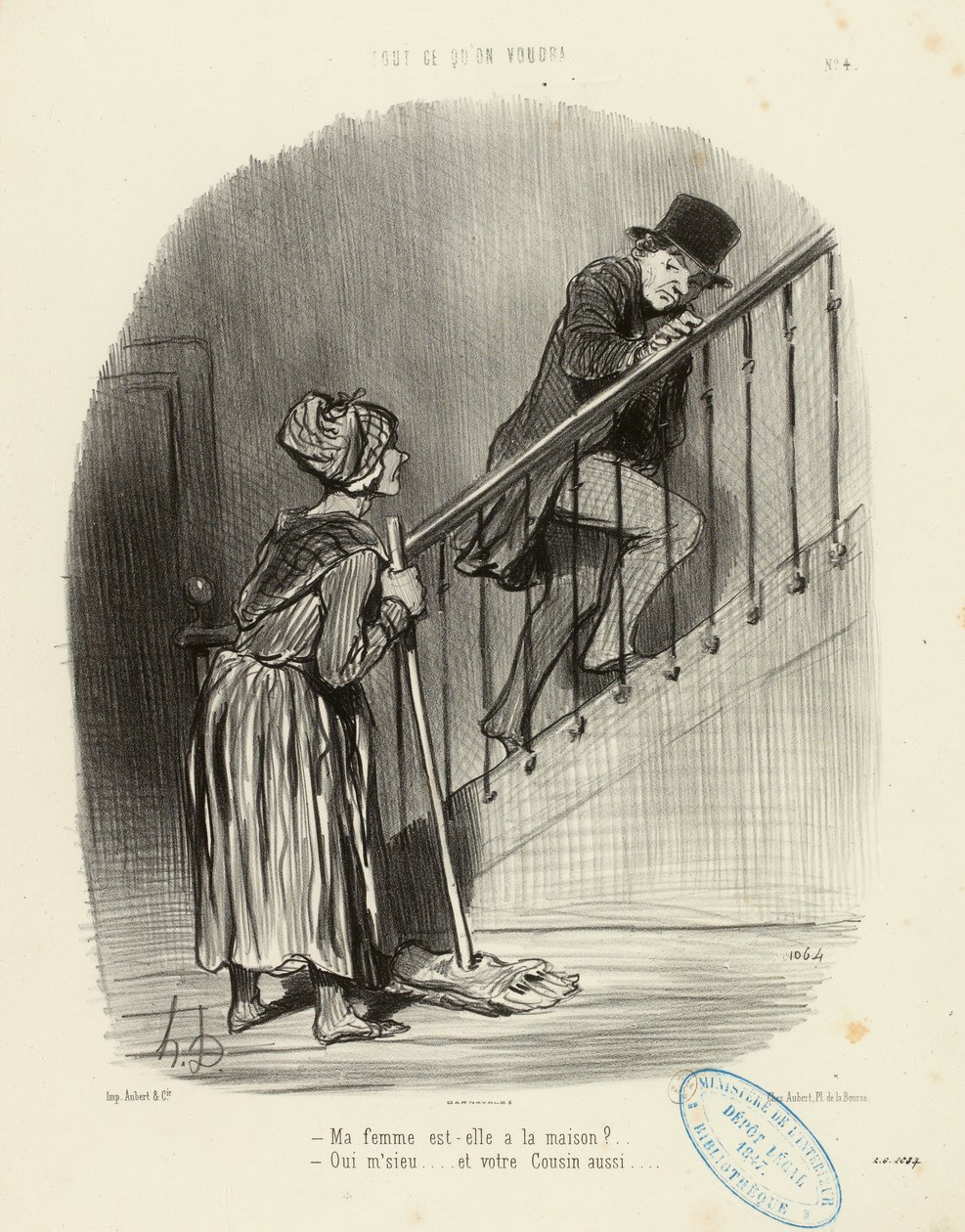 Cokoli si přejete, č. 4: Je moje žena doma? ... od Honoré Daumier