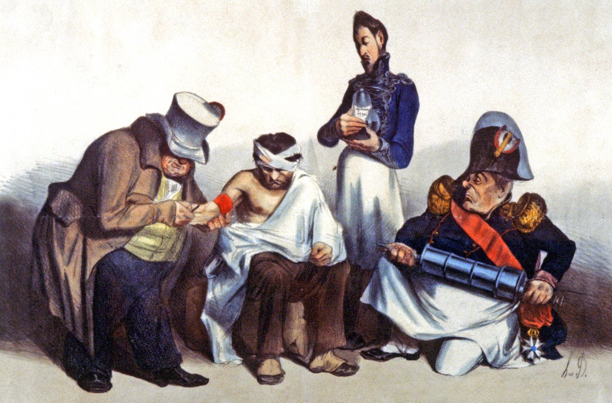 Zacházení s Francií po revoluci v roce 1830 od Honoré Daumier