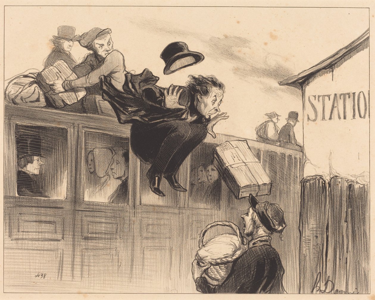 Třicet sekund zastávky od Honoré Daumier
