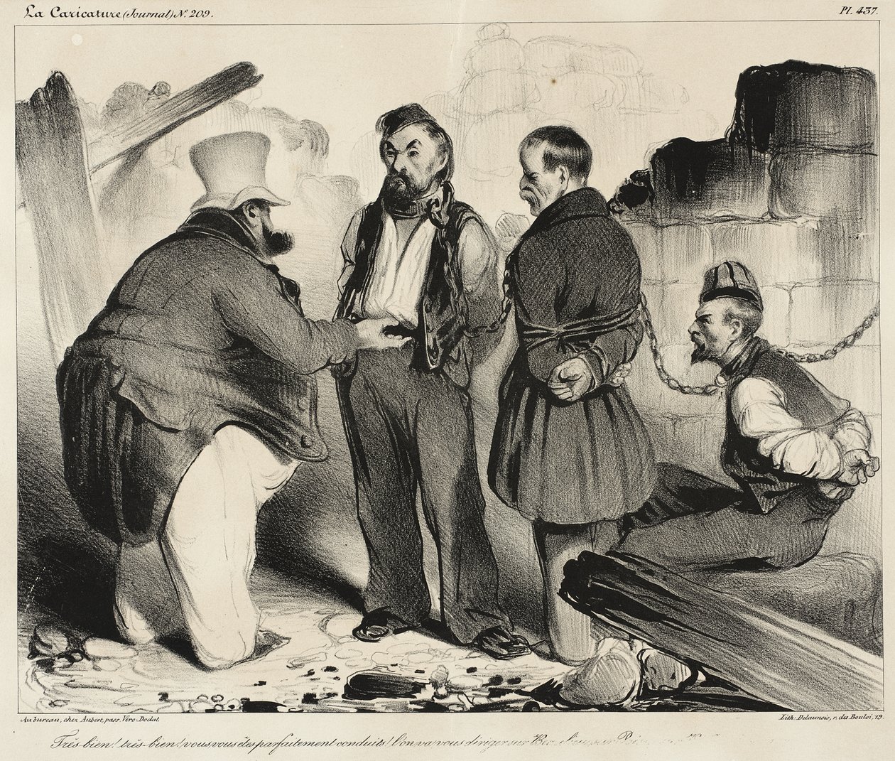 Velmi dobře!... Chovali jste se dokonale! od Honoré Daumier