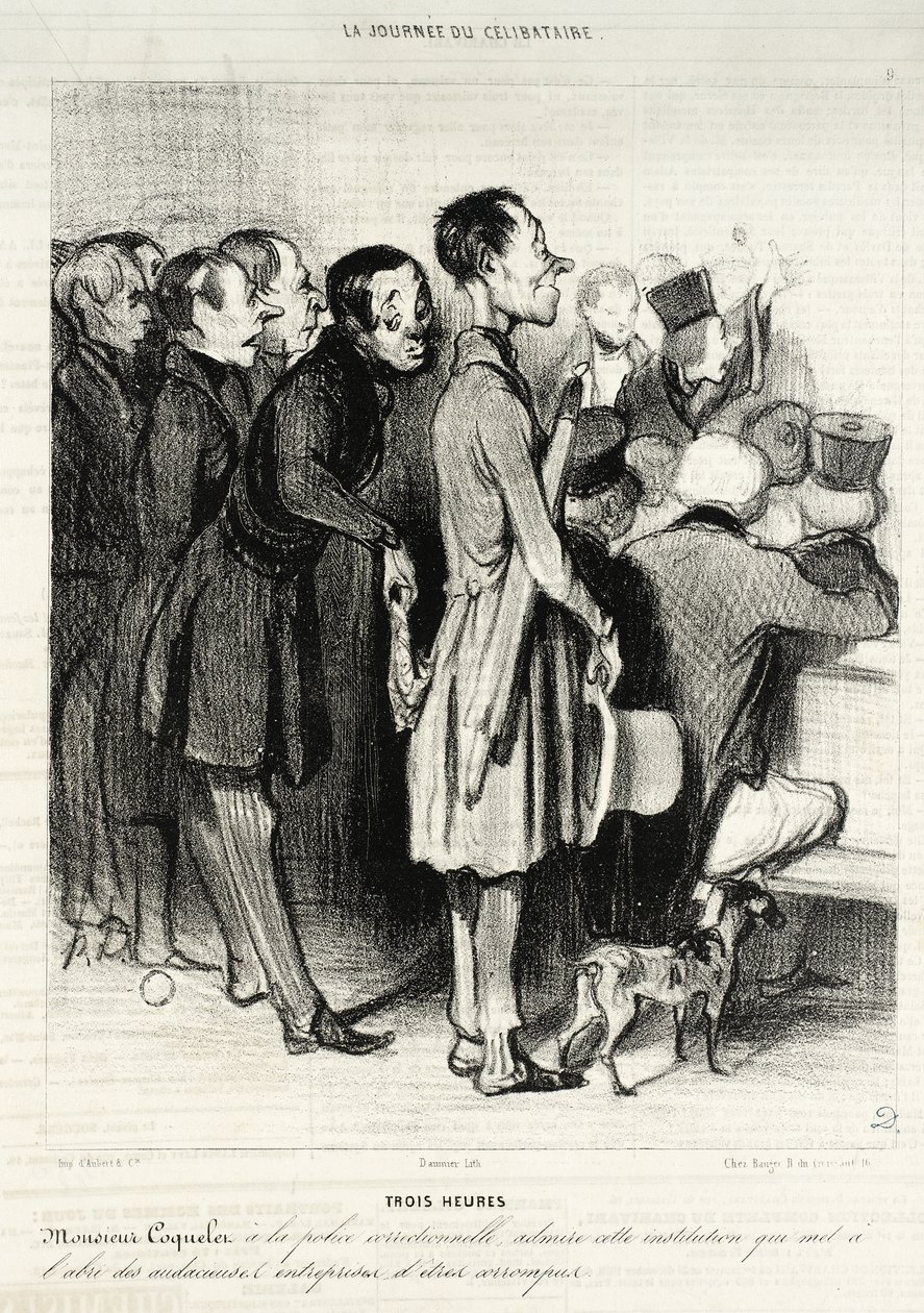 Tři hodiny... od Honoré Daumier