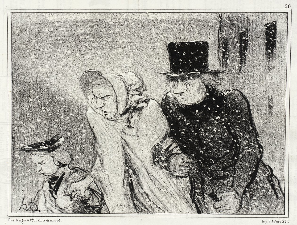 Obtěžuješ mě, má ženo!... Už je to hodina... od Honoré Daumier