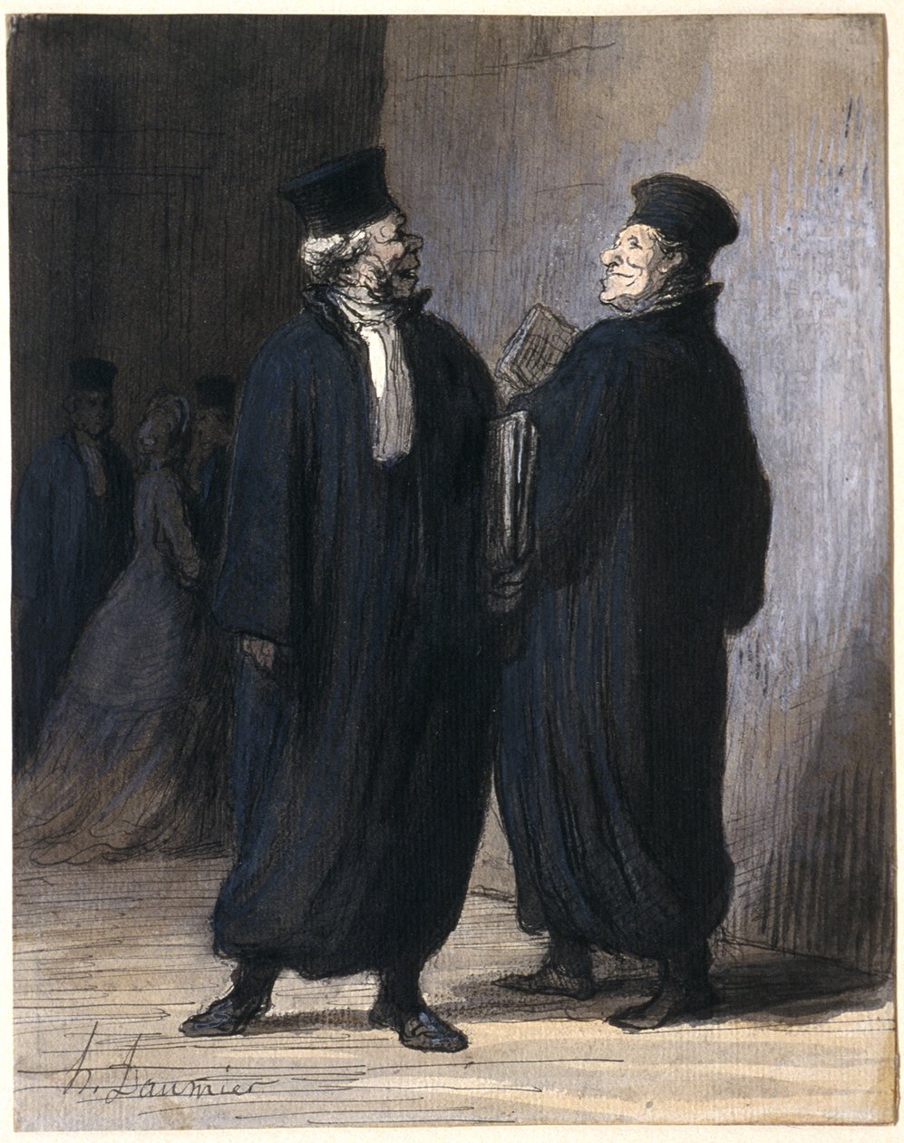 Dva kolegové od Honoré Daumier