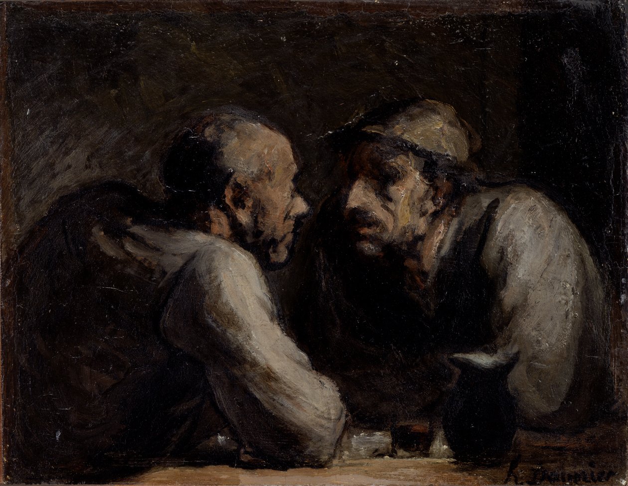 Dva pijáci od Honoré Daumier