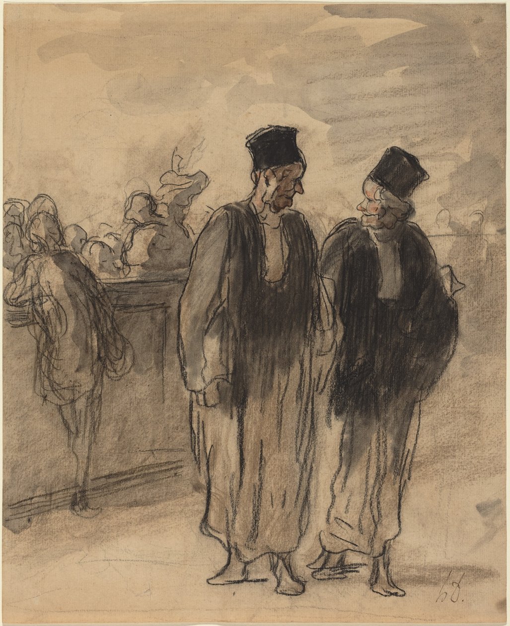 Dva právníci od Honoré Daumier