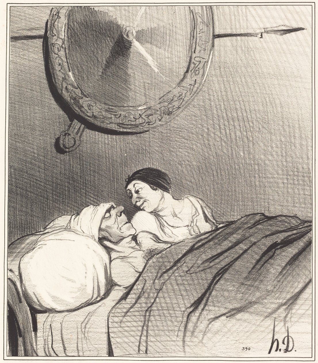 Odysseus a Penelope od Honoré Daumier