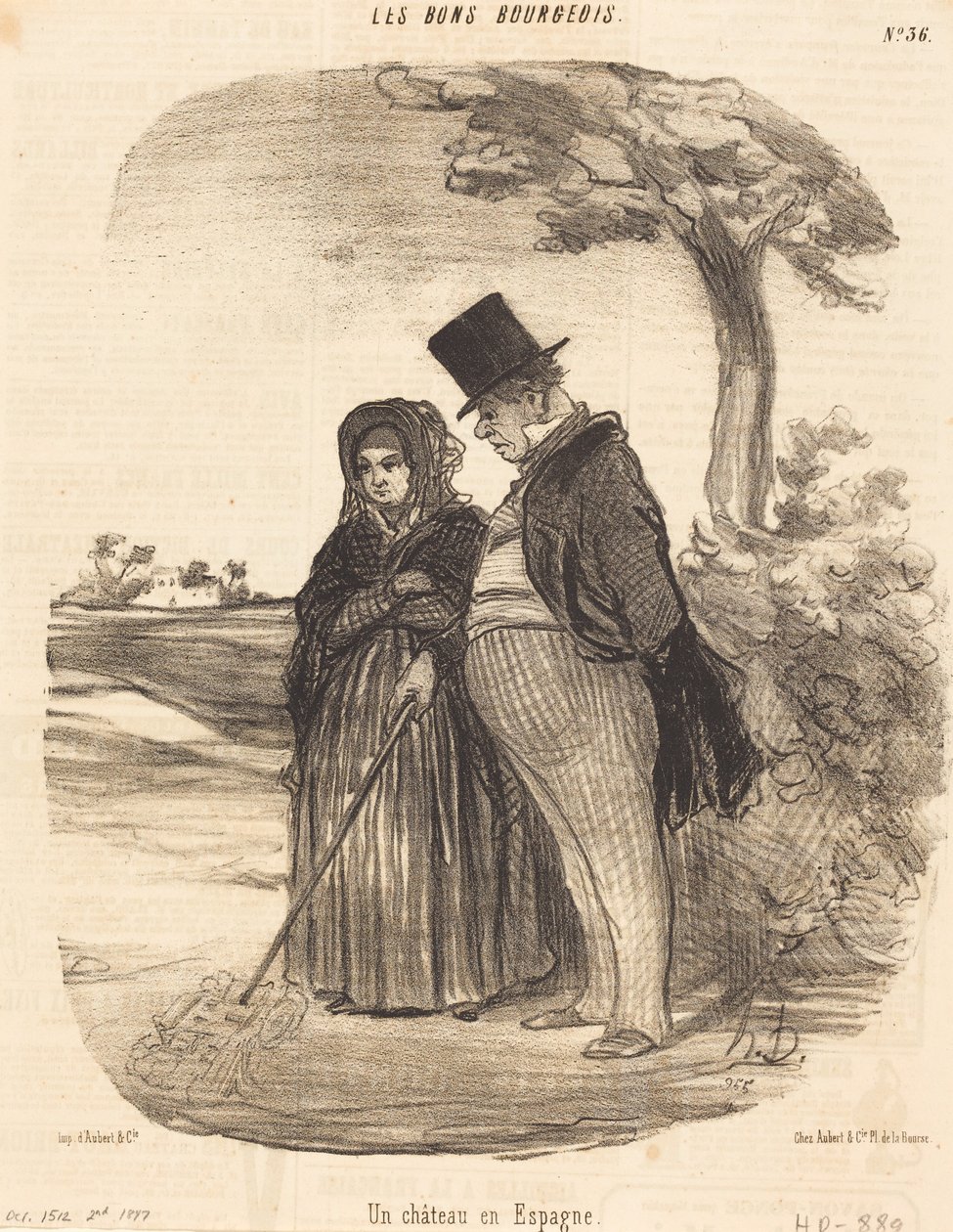 Vzdušný zámek ve Španělsku od Honoré Daumier
