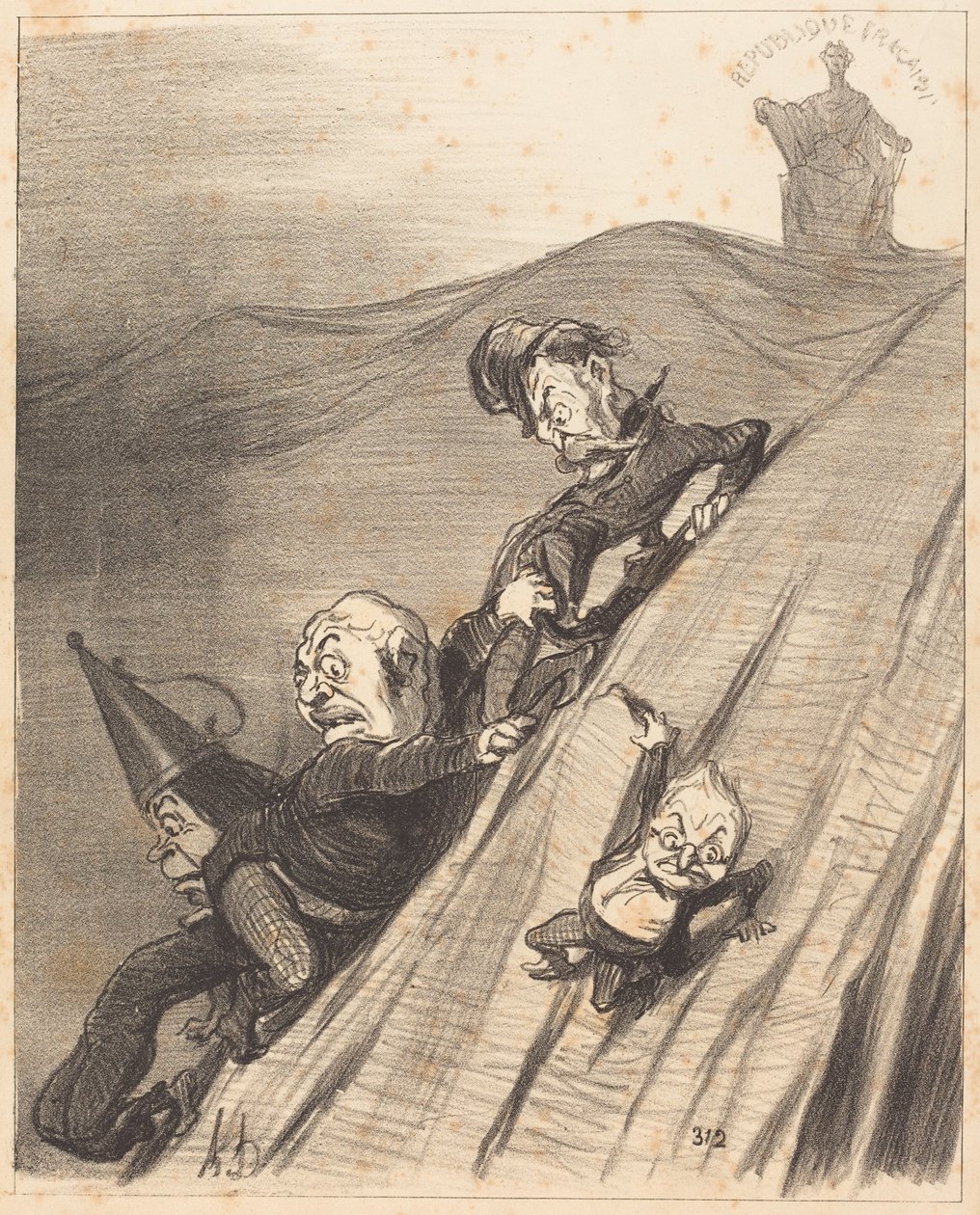 Nebezpečná cesta od Honoré Daumier