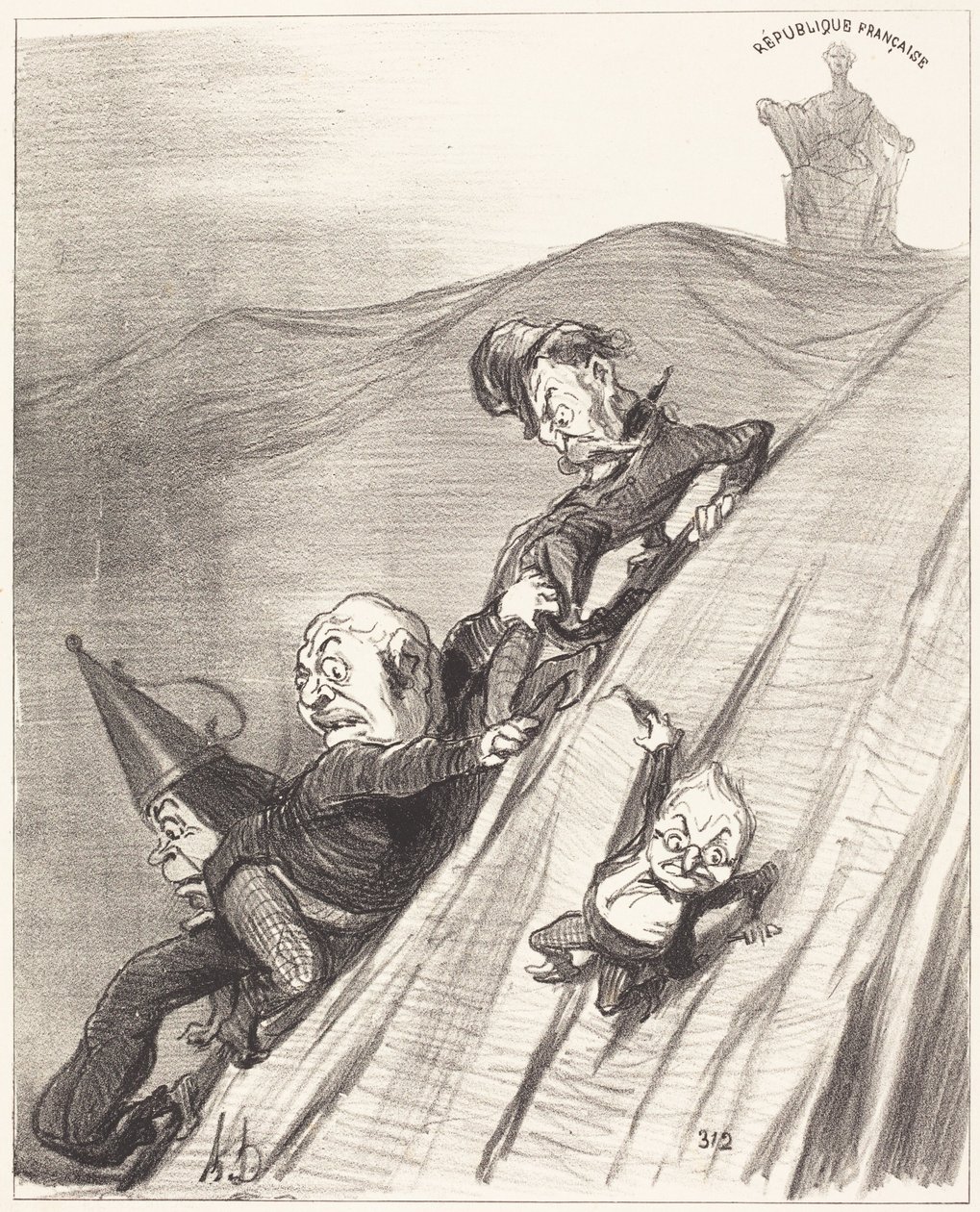 Nebezpečná cesta od Honoré Daumier