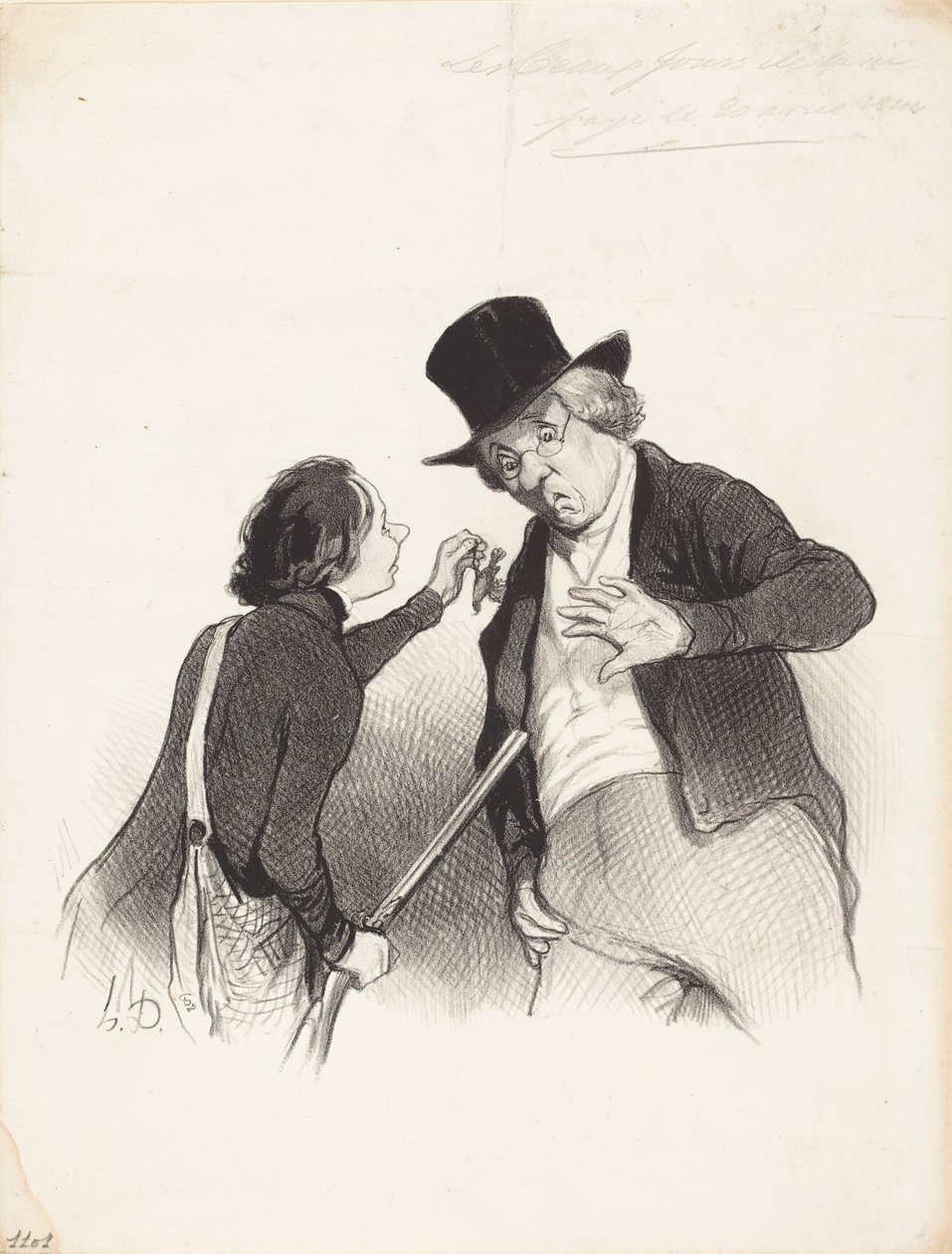 Začátek lovu od Honoré Daumier